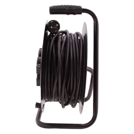 Удлинитель силовой 30 м, 16А, тип УХз16,  КГ 3 x 2.5 мм, на стальной катушке, 4 розетки Сибртех 95879 купить в Надыме