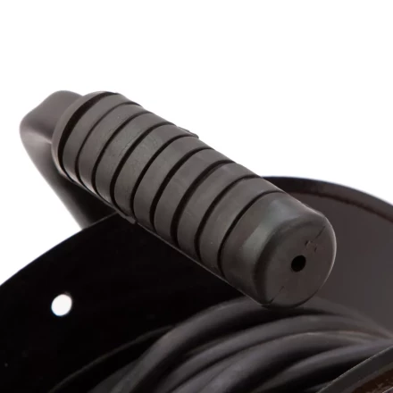 Удлинитель силовой 30 м, 16А, тип УХз16,  КГ 3 x 2.5 мм, на стальной катушке, 4 розетки Сибртех 95879 купить в Надыме