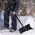 Лопата для уборки снега пластиковая, 490х325х1380 мм, стальной черенок, Palisad 61661 купить в Надыме