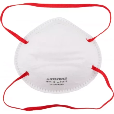 Полумаска фильтрующая STAYER "MASTER" коническая, многослойная, класс защиты FFP1 11117 купить в Надыме