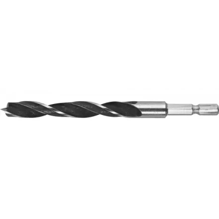 ЗУБР "ЭКСПЕРТ". Сверло по дереву, М-образная заточка, шестигранный хвостовик 1/4", 10х120мм 29423-120-10 купить в Надыме