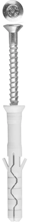 Дюбель-гвоздь ЗУБР "ПРОФЕССИОНАЛ" нейлоновый, потайный бортик, 8 x 100 мм, 50 шт 4-301375-08-100 купить в Надыме