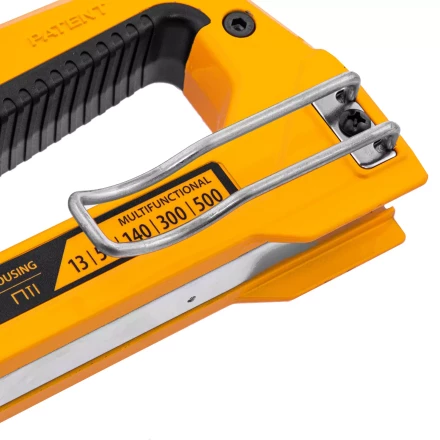 Степлер мебельный Denzel 40215, тип 53 и 13, 6-14мм, тип 140, 10-14мм, тип 300, 15мм, тип 500, 15мм купить в Надыме