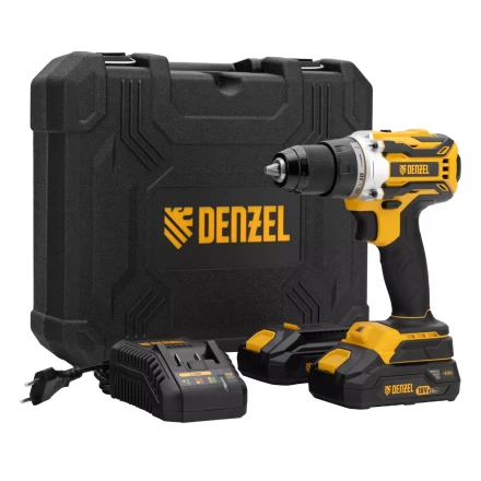 Дрель-шуруповерт аккумуляторная Denzel  BLDL-18-0 26140, бесщет.2 Li-Ion, 18 В купить в Надыме