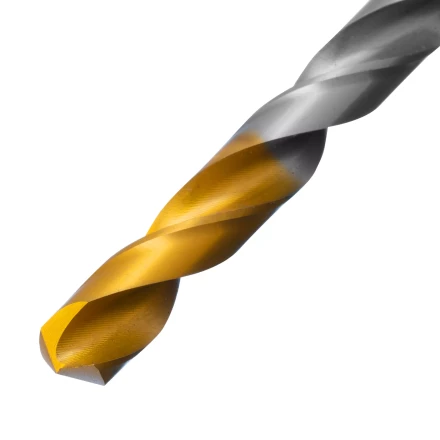 Сверло спиральное по металлу Denzel 8,5 x 117 мм, Р6М5, Golden Tip, 718240 купить в Надыме