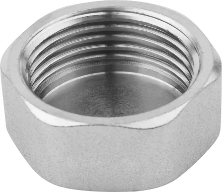 Заглушка ЗУБР "ЭКСПЕРТ", никелированная латунь, 6-ти гранная головка, внутренняя резьба, 3/4" 51297-3/4 купить в Надыме