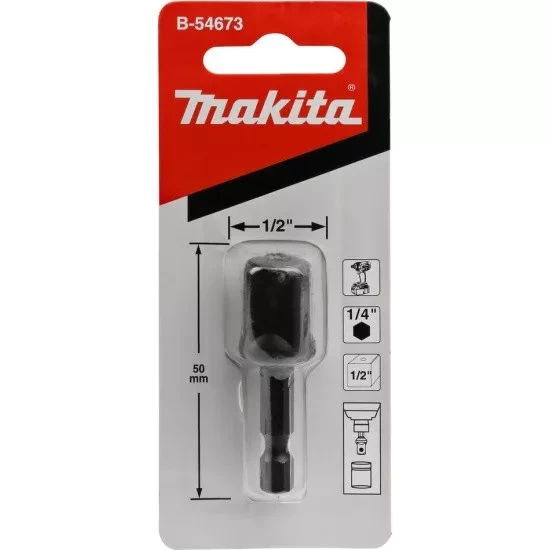 Адаптер MAKITA шестигранник 1/4" на квадрат 1/2" Makita B-54673 (переходник) купить в Надыме