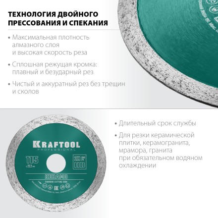 Диски алмазные отрезные для УШМ KERAMO 36684-115 купить в Надыме