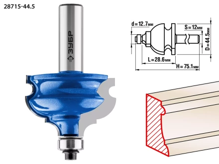 Фрезы кромочные фигурные №4 серия ПРОФЕССИОНАЛ купить в Надыме