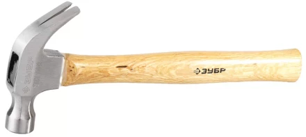 Молоток-гвоздодер ЗУБР кованый, с деревянной рукояткой, 375г 20237-375 купить в Надыме