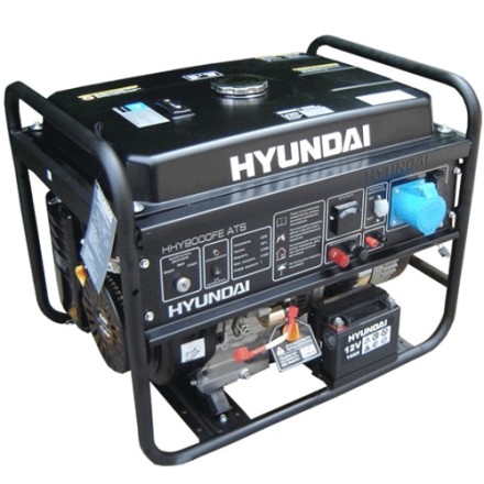 Бензогенератор Hyundai HHY 9000FЕ ATS + колеса купить в Надыме