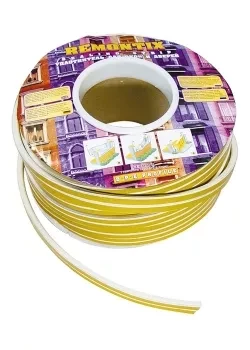 Уплотнитель коричневый СИБРТЕХ 100 м профиль "D" 93833 купить в Надыме