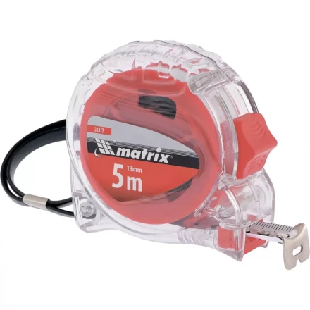 Рулетка Crystal 5 м х 25 мм корпус из поликарбоната Matrix 31073 купить в Надыме