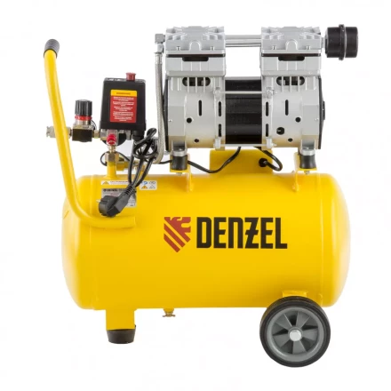 Компрессор безмаслянный Denzel DLS950/24 малошумный 58026 купить в Надыме