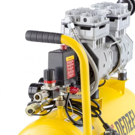 Компрессор безмаслянный Denzel DLS950/24 малошумный 58026 купить в Надыме