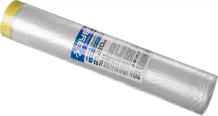 Пленка ЗУБР "ПРОФЕССИОНАЛ" защитная с клейкой лентой, HDPE, 10мкм, 2,1х20м 12250-210-20 купить в Надыме