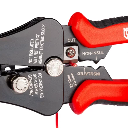 Полуавтоматический стриппер КВТ WS-03 для снятия изоляции с проводов 0.5–6.0 мм с функцией опрессовки и модулем резки CutPro (101542) купить в Надыме