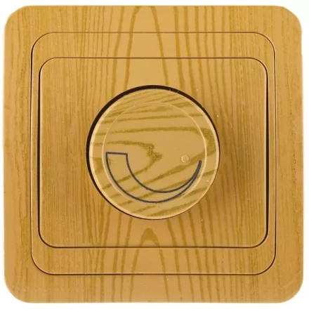 Диммер СВЕТОЗАР "ГАММА" цвет ольха, 60-800Вт SV-54142-A купить в Надыме