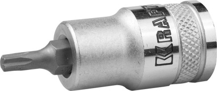 Торцовая бита-головка KRAFTOOL &quot;INDUSTRIE QUALITAT&quot;, материал S2, TORX, сатинированная, 1/2&quot;, Т25 27905-25_z01 купить в Надыме