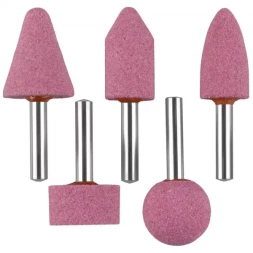 Набор ЗУБР "МАСТЕР": Абразивные минишарошки-насадки для дрели, оксид алюминия высокой твердости, хвостовик d 6мм, 5 предм. 35996-H5