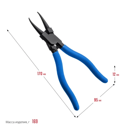 ЗУБР 180 мм, прямые губки, внутренний съемник стопорных колец, Профессионал (22821-1) купить в Надыме