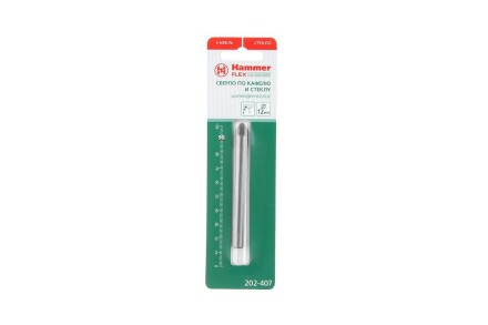 Сверло по плитке HAMMER Ф12х90мм (DR GL 12,0мм*90мм) купить в Надыме