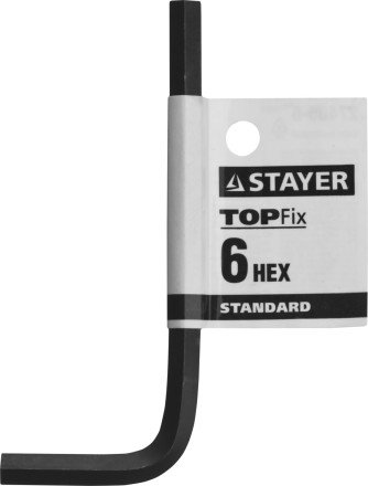 Ключ имбусовый STAYER &quot;STANDARD&quot;, сталь, черный, 6мм 27405-6 купить в Надыме