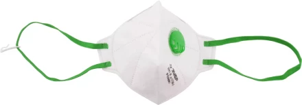 Полумаска фильтрующая ЗУБР "МАСТЕР" плоская, с клапаном, многослойная, класс защиты FFP2 11166-2 купить в Надыме