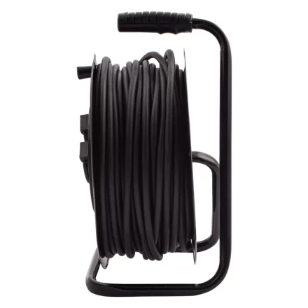 Удлинитель силовой 50 м, 16А, тип УХз16, КГ 3 x 2.5 мм, на стальной катушке, 4 розетки Сибртех 95880 купить в Надыме