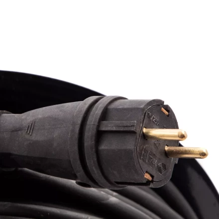 Удлинитель силовой 50 м, 16А, тип УХз16, КГ 3 x 2.5 мм, на стальной катушке, 4 розетки Сибртех 95880 купить в Надыме