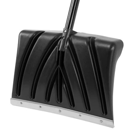 Лопата для уборки снега пластиковая, 450х325х1370 мм, стальной черенок, Palisad 61660 купить в Надыме