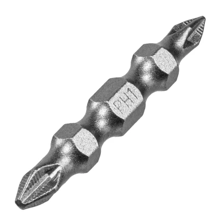 Бита двухсторонняя, PH2-PH1 х 45 мм, сталь S2, 10 шт. Denzel 11674 купить в Надыме