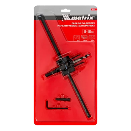 Сверло по дереву регулируемое "Балеринка" Matrix, 30-300 мм, 704930 купить в Надыме