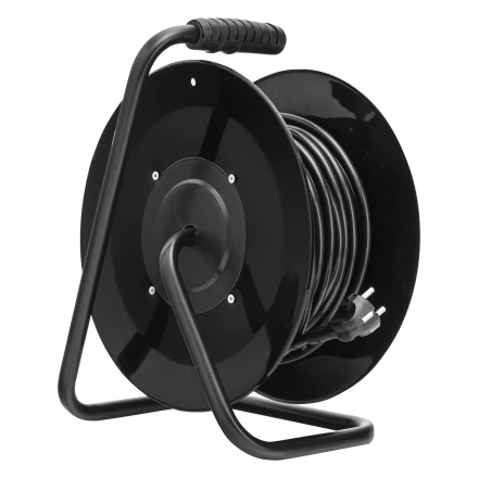 Удлинитель силовой Сибртех 20 м, 16А, тип УХз16, ПВС 3 x 2.5 мм, на стальной катушке, 4 розетки  95872 купить в Надыме