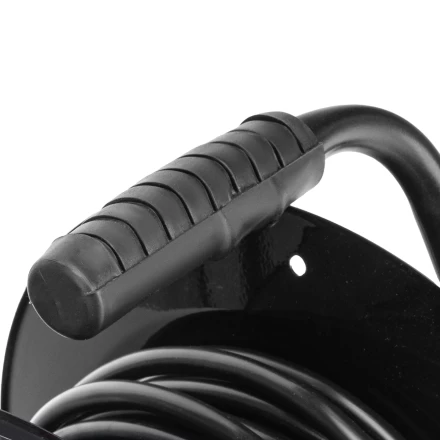 Удлинитель силовой Сибртех 20 м, 16А, тип УХз16, ПВС 3 x 2.5 мм, на стальной катушке, 4 розетки  95872 купить в Надыме