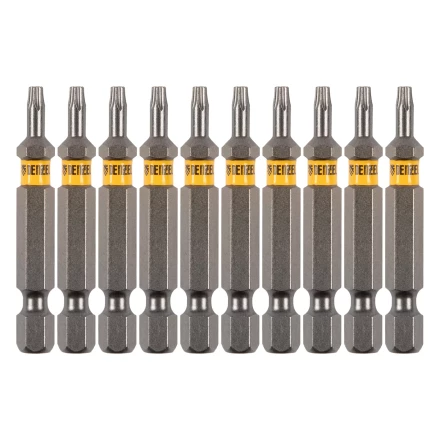 Бита TX 10х50, сталь S2, шестигранный профиль, 10 шт. Е 6,3 Denzel 11667 купить в Надыме