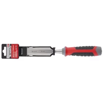 Долото-стамеска 26 мм 60 CrV трехкомпонентная обрезиненная рукоятка MATRIX 24761 купить в Надыме