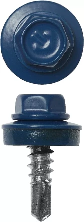 Саморезы ЗУБР "ПРОФЕССИОНАЛ" окраш., RAL 5005 синий насыщен., для крепл. кров. матер. к металл. констр., 5.5x25мм, 420шт 4-300315-55-025-5005 купить в Надыме