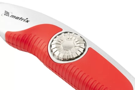 Нож 19мм, выдвижное трапециевидное лезвие, эргономичная двухкомпонентная рукоятка MATRIX 78926 купить в Надыме