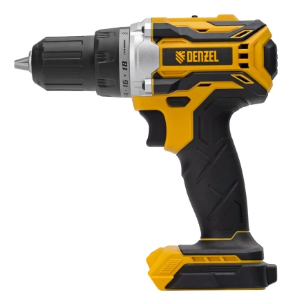 Дрель-шуруповерт аккумуляторная, бесщет.  Denzel 26141 BLDL-18-0 Li-Ion, 18 В купить в Надыме