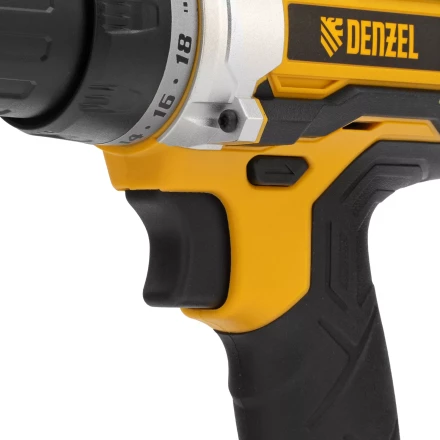 Дрель-шуруповерт аккумуляторная, бесщет.  Denzel 26141 BLDL-18-0 Li-Ion, 18 В купить в Надыме