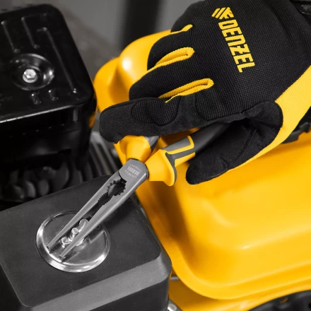 Длинногубцы прямые 205 мм Denzel 17302, трехкомпонентные рукоятки купить в Надыме