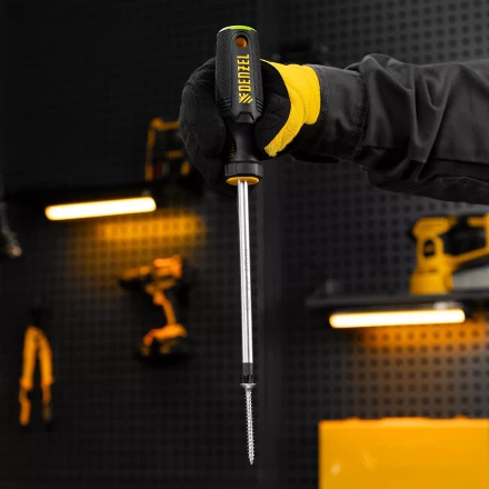 Отвертка Denzel, PZ3x150 мм, S2, 3к рукоятка, 122097 купить в Надыме