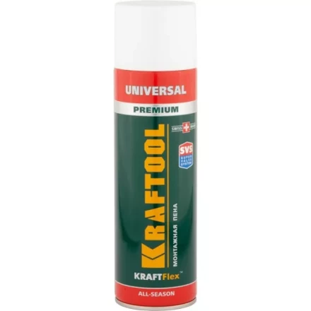 Пена "PREMIUM" монтажная, адаптерная, всесезонная, 500мл, KRAFTOOL 41170_z01 купить в Надыме