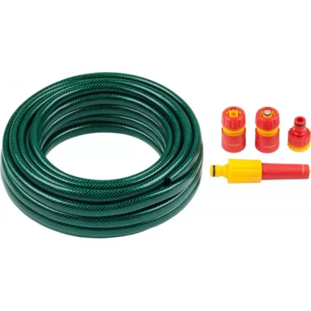 Набор поливочный GRINDA: Шланг 1/2"x15 м, наконечник-распылитель, поливочная арматура 428497-1/2-15 купить в Надыме