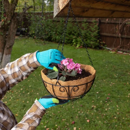 Кашпо подвесное с декором, с кокосовой корзиной, диаметр, 30 см Palisad 690108 купить в Надыме