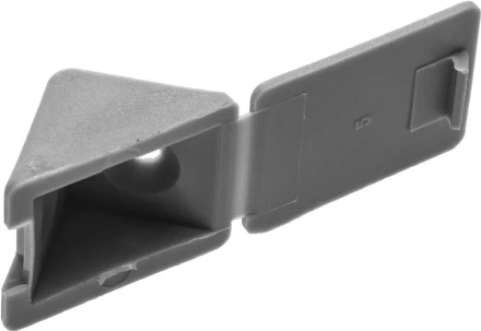 Уголок мебельный ЗУБР с шурупом, цвет св-серый, 4,0x15мм, ТФ6, 4шт 4-308256-6 купить в Надыме