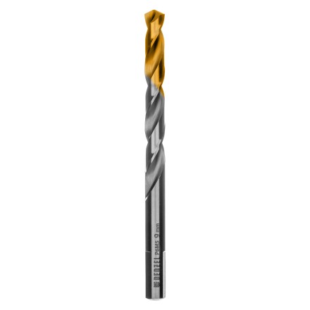 Сверло спиральное по металлу Denzel, 9 x 125 мм, Р6М5, Golden Tip, 718241 купить в Надыме