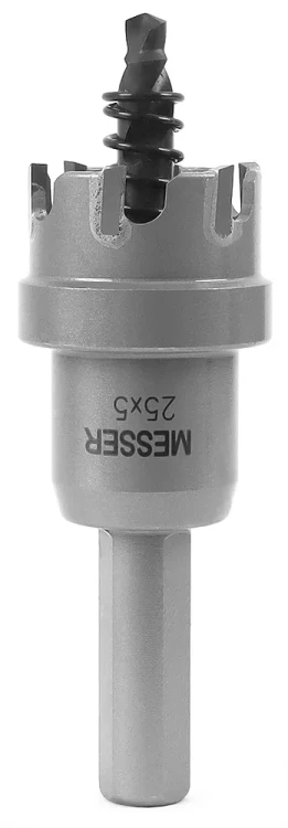 ТСТ коронка MESSER 25X5 с центрирующим сверлом и толкающей пружиной купить в Надыме