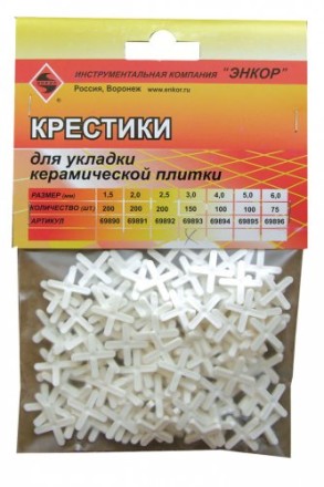 Крестики для кафеля 3,0 мм 150 штук блистер Энкор 69893 купить в Надыме